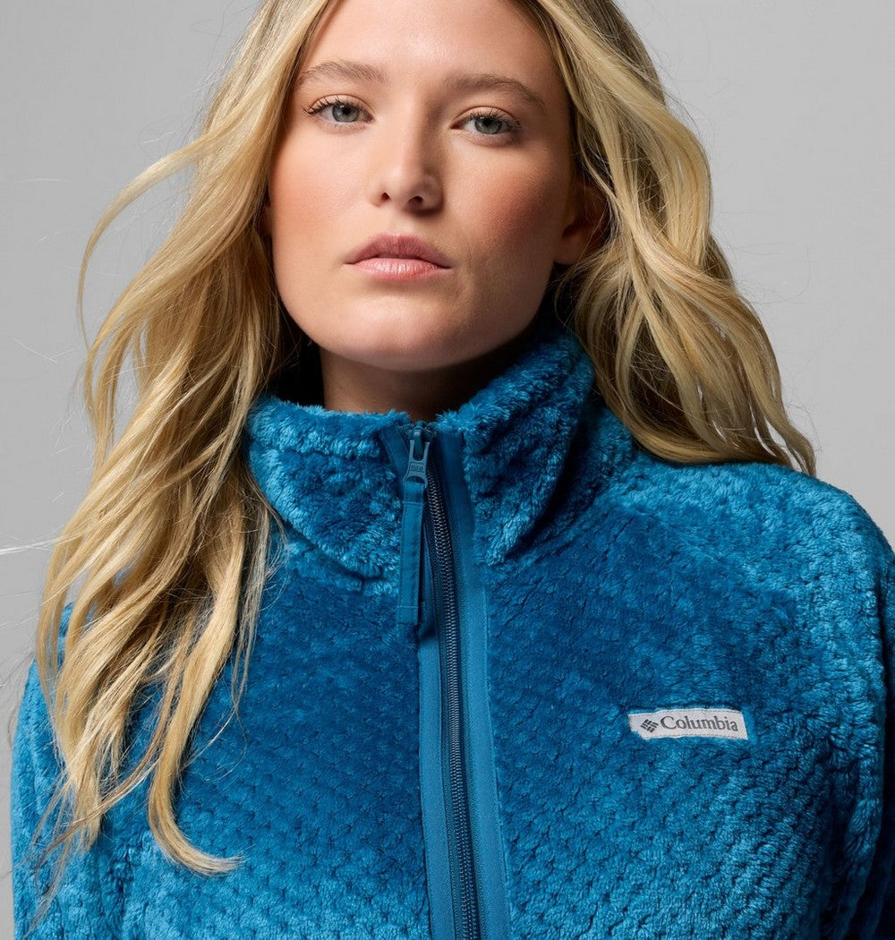 Women's Cropped Sherpa Full-Zip Fleece - Green