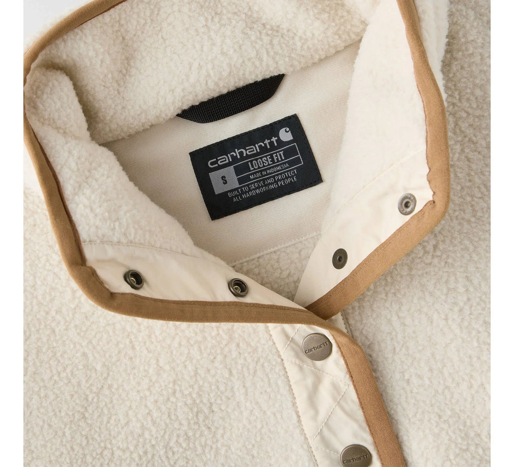 Women's Fleece Snap Pullover - Oat