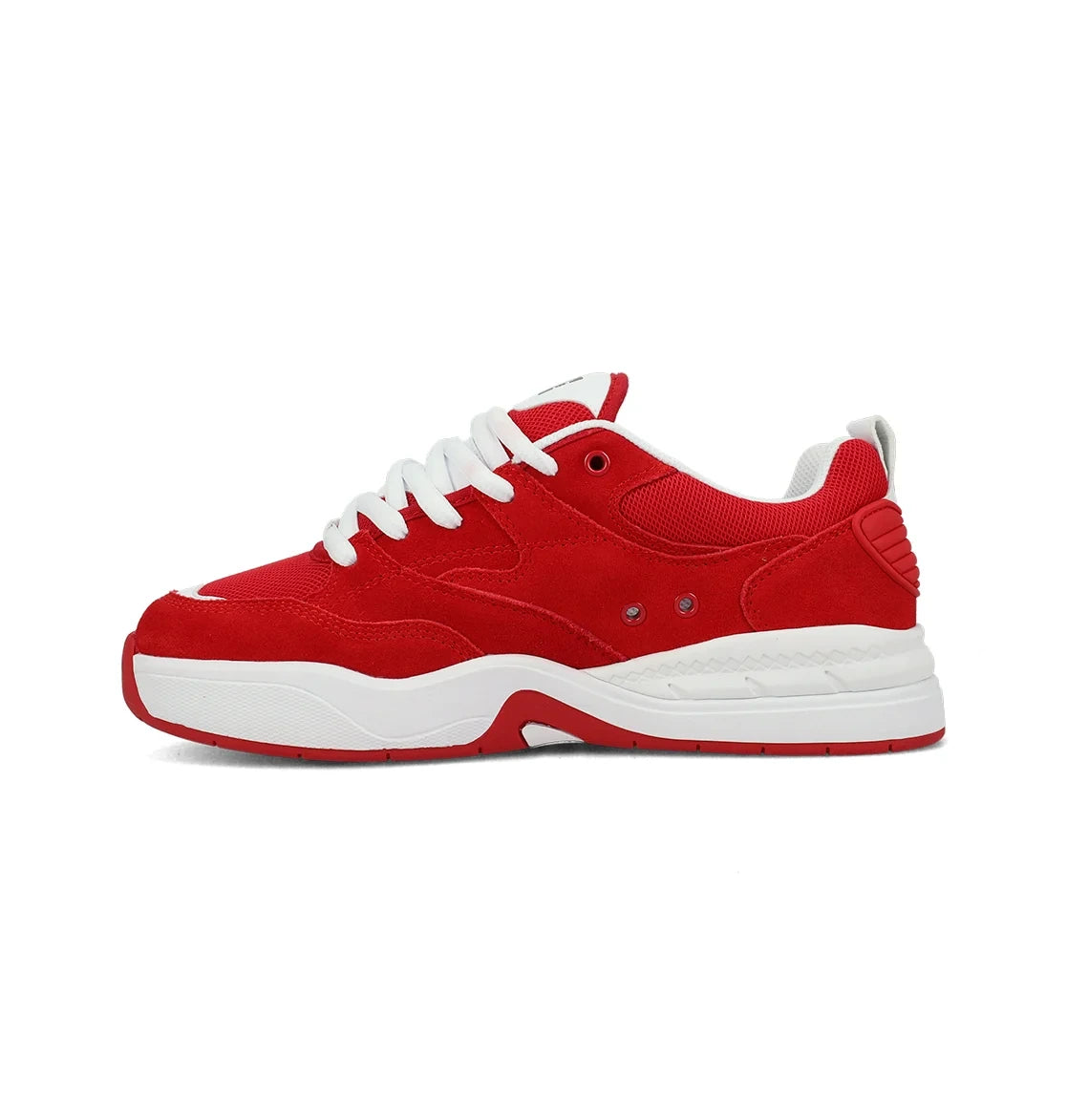 Men's Padded Skate Sneakers - Red White Black