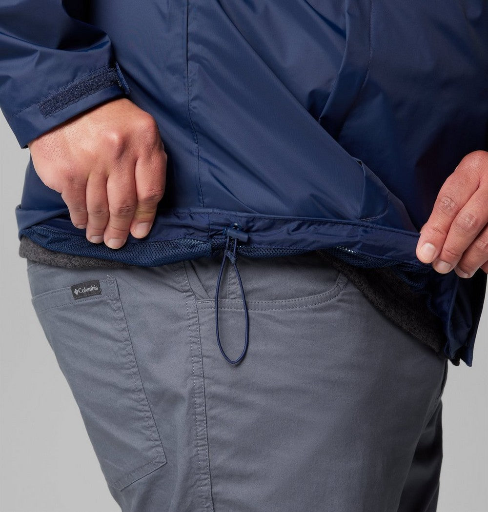 Men's Big Seam-Sealed Rain Jacket - Blue