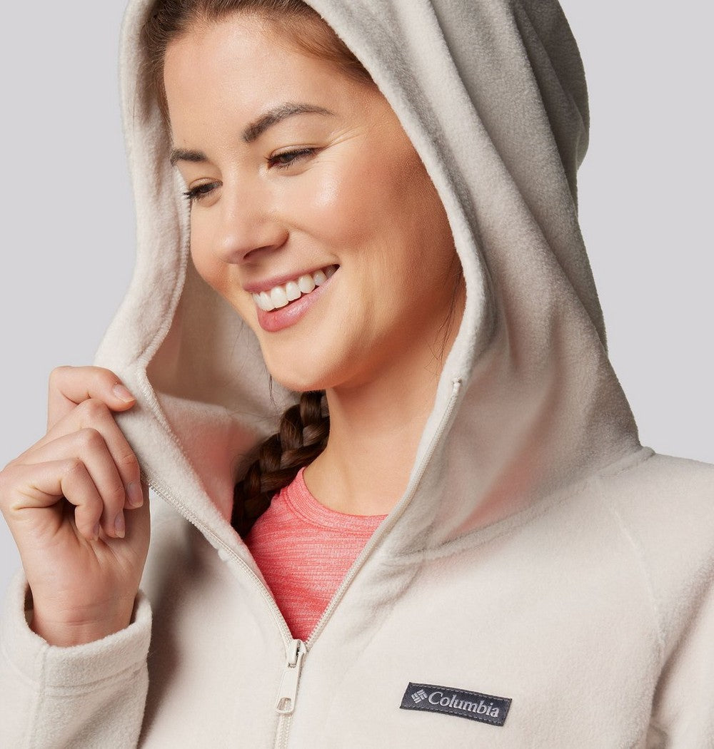 Women's Long Fleece Hoodie - Pink