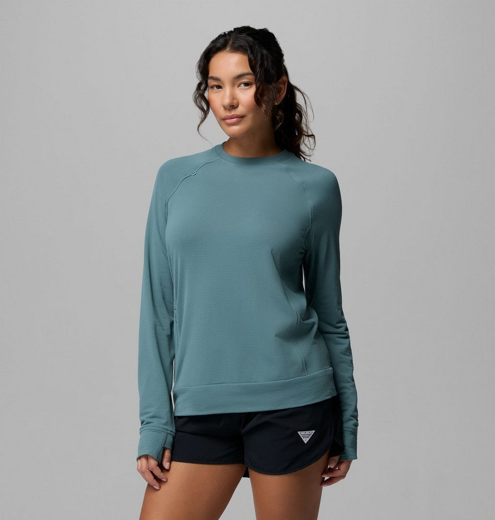 Women's UPF 50 Long Sleeve Crew - Gray