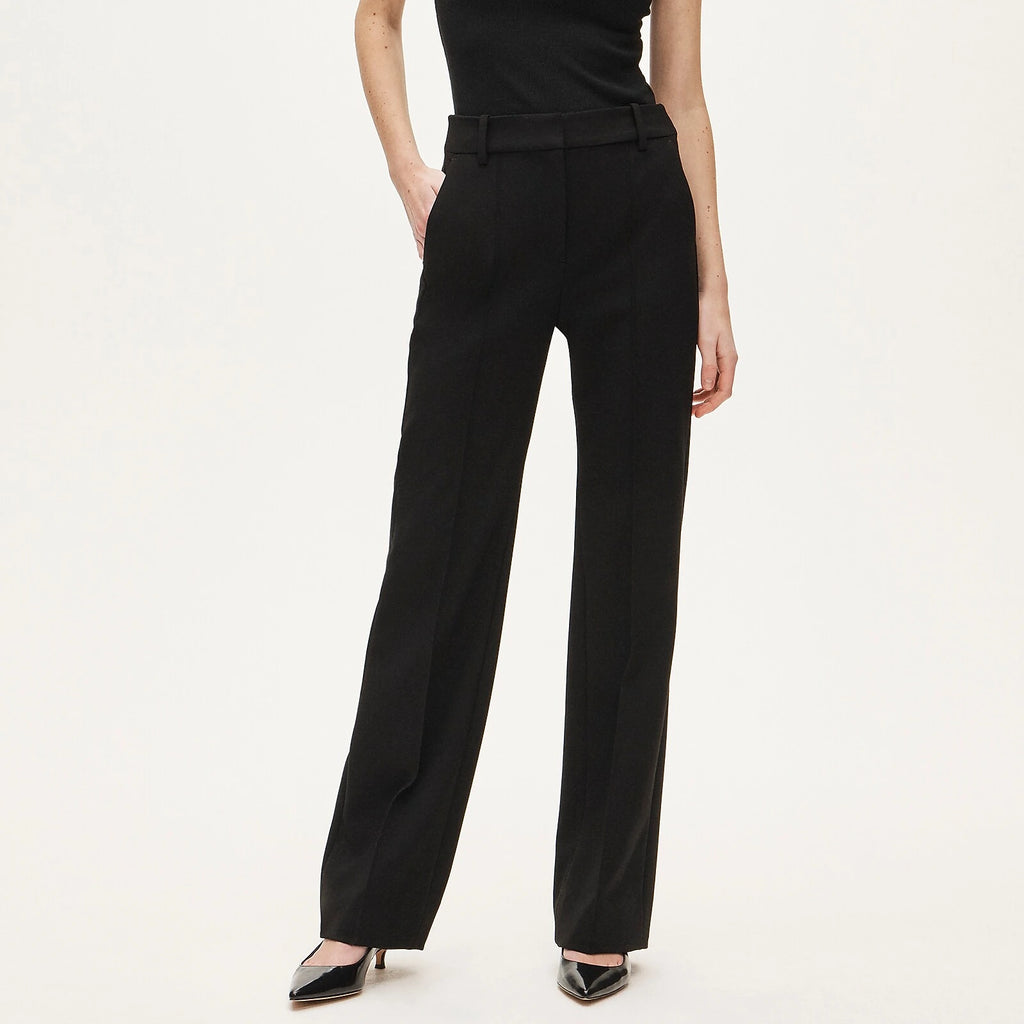 Women's High-Rise Flared Stretch Pants - Gray