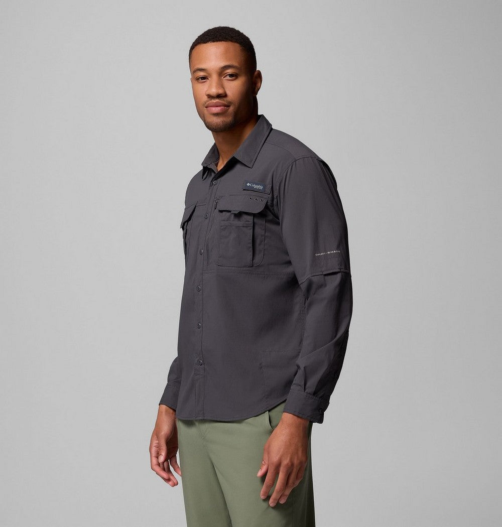 Men's UPF 50 Fishing Button-Up Shirt - Navy