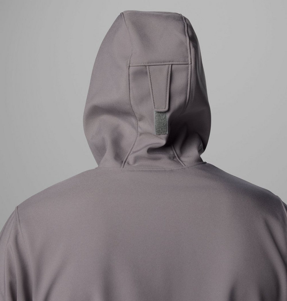 Men's Hooded Softshell Jacket - Brown