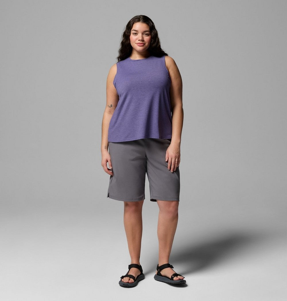 Women's Plus UPF 50 Stretch Tank - Grey