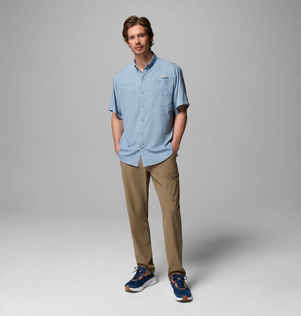 Men's Short-Sleeve Fishing Shirt - Blue