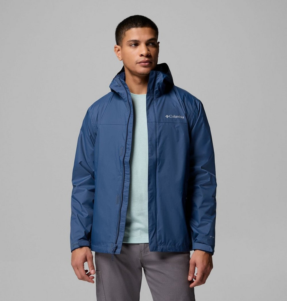 Men's Packable Rain Jacket - Blue