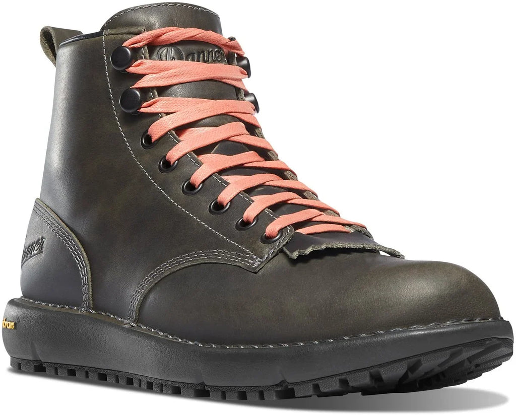 Women's 6-Inch Waterproof Leather Boot - Charcoal