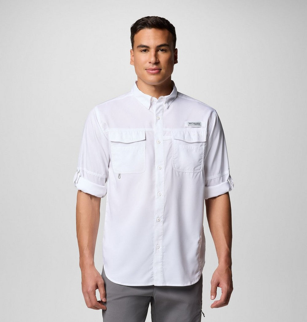 Men's Long Sleeve Fishing Shirt - White