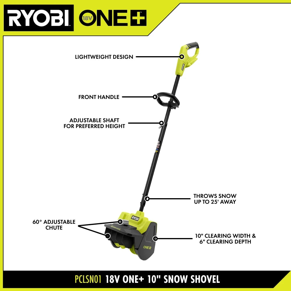 18V 10-Inch Cordless Snow Shovel Kit