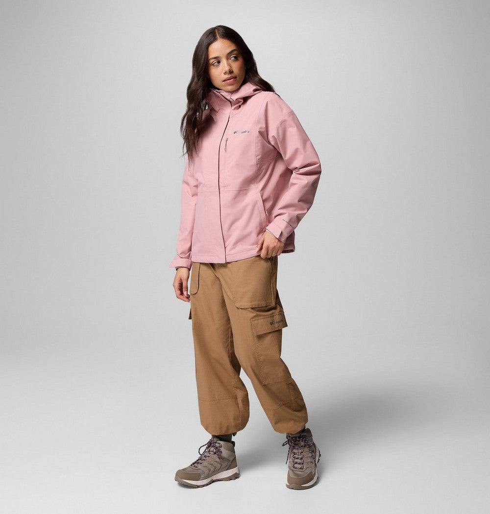 Women's Waterproof Rain Jacket - Coral