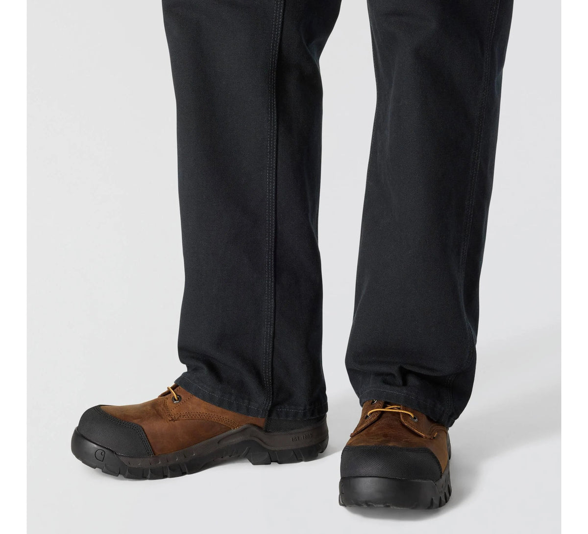 Men's Loose Cotton Canvas Utility Pants - Black