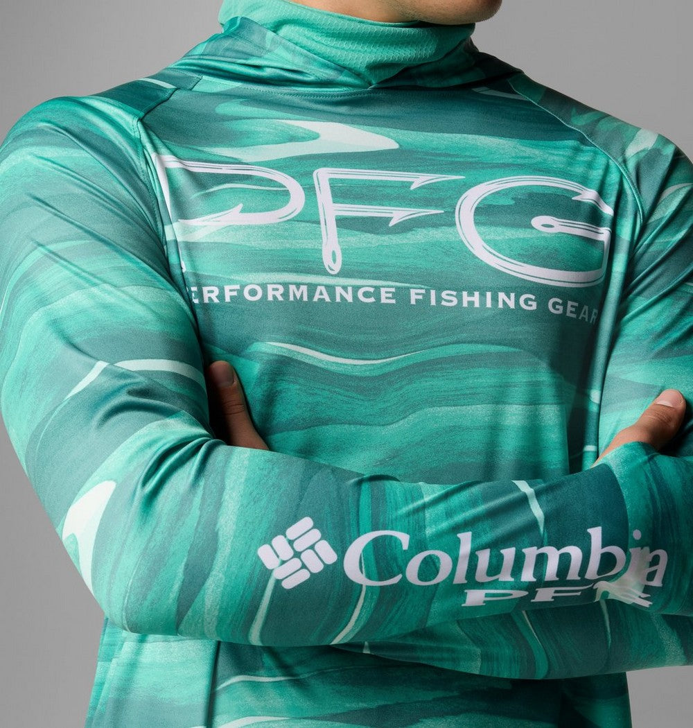 Men's Ventilated UPF 50 Sun Hoodie - Teal