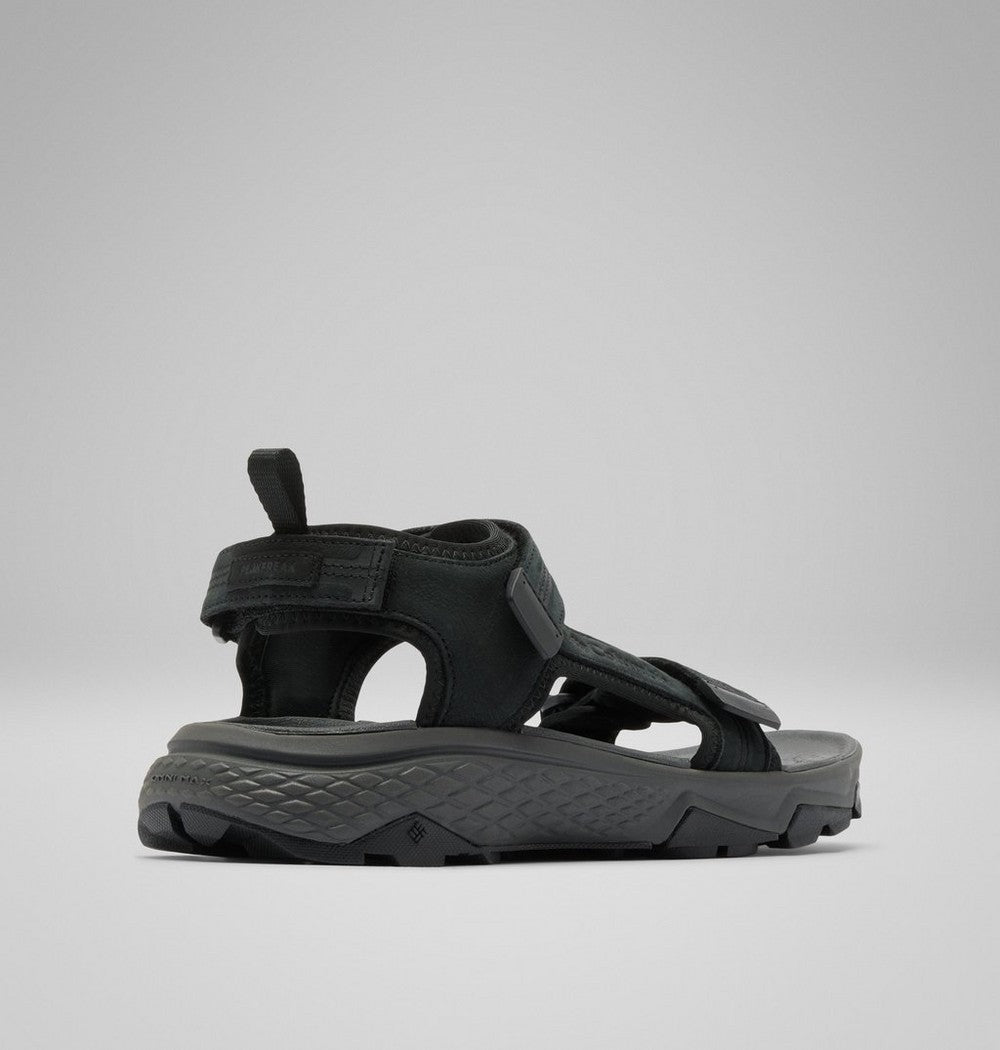 Men's Nubuck Leather Trail Sandal - Black