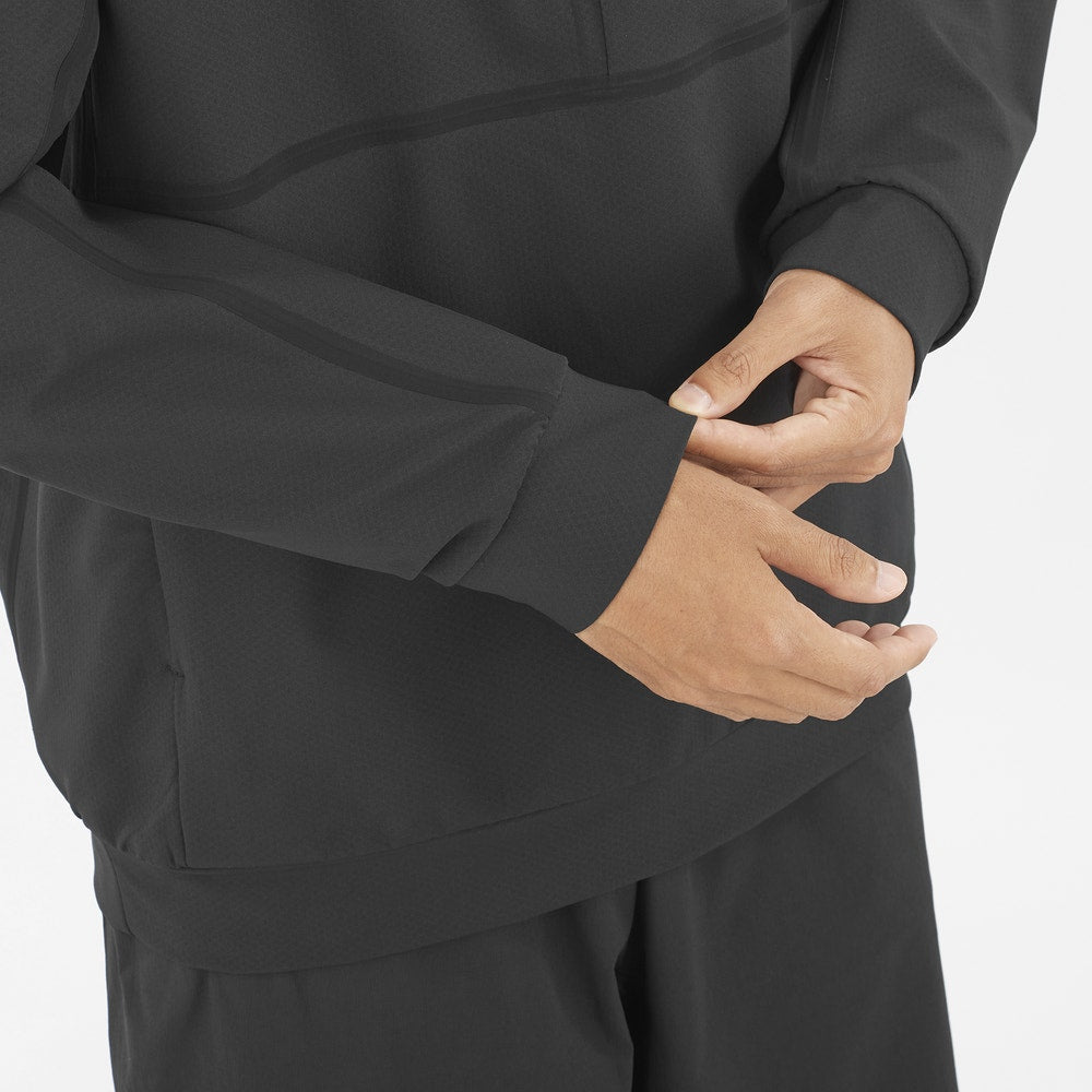 Unisex Half-Zip Softshell Midlayer - Stone Gray