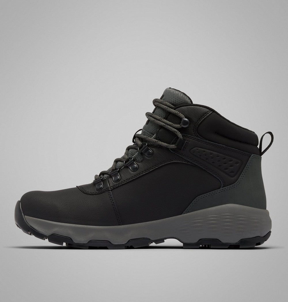 Men's Wide Waterproof Leather Hiking Boot - Black