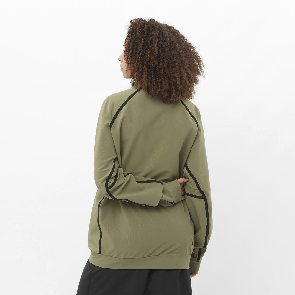 Unisex Half-Zip Softshell Midlayer - Stone Gray