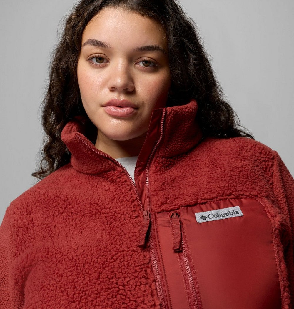 Women's Plus Sherpa Full-Zip Fleece - Grey
