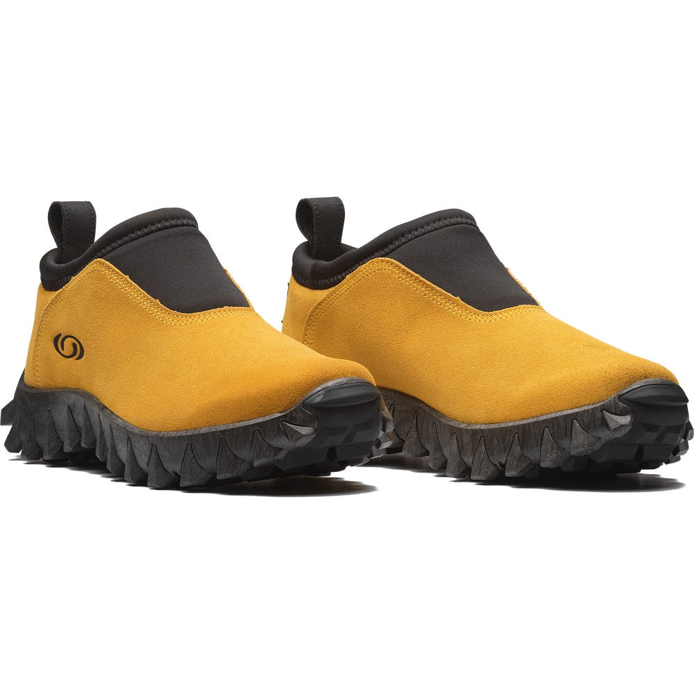Suede Winter Slip-On Clog - Black