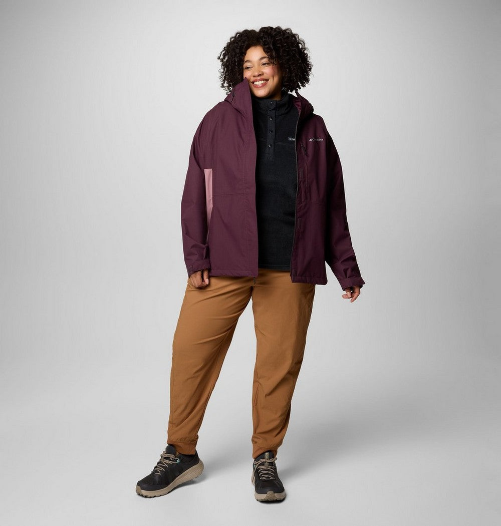 Women's Plus Size Waterproof Rain Jacket - Navy