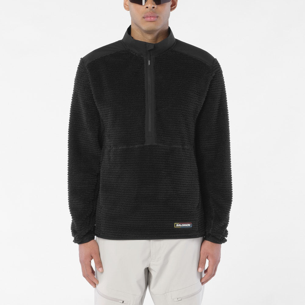 Men's Insulated Half-Zip Fleece - Black