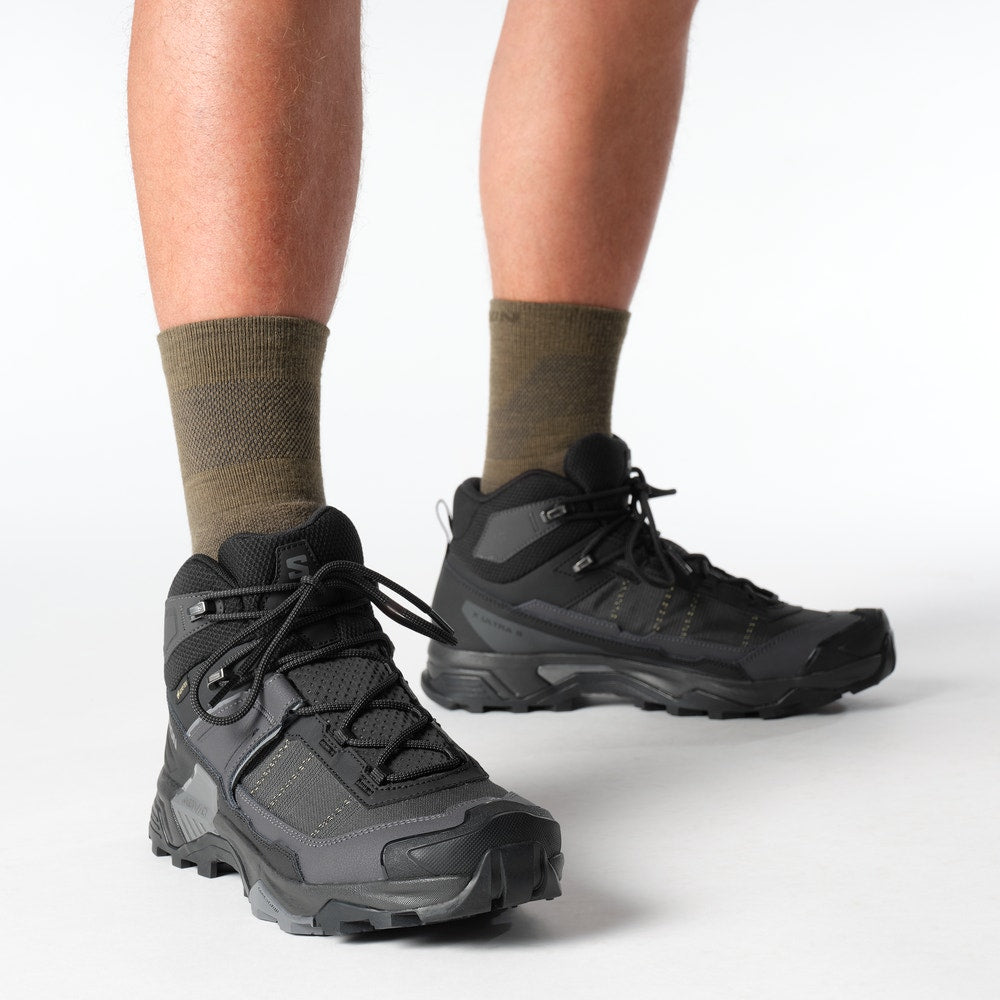 Men's Waterproof Mid Hiking Boots - Gray