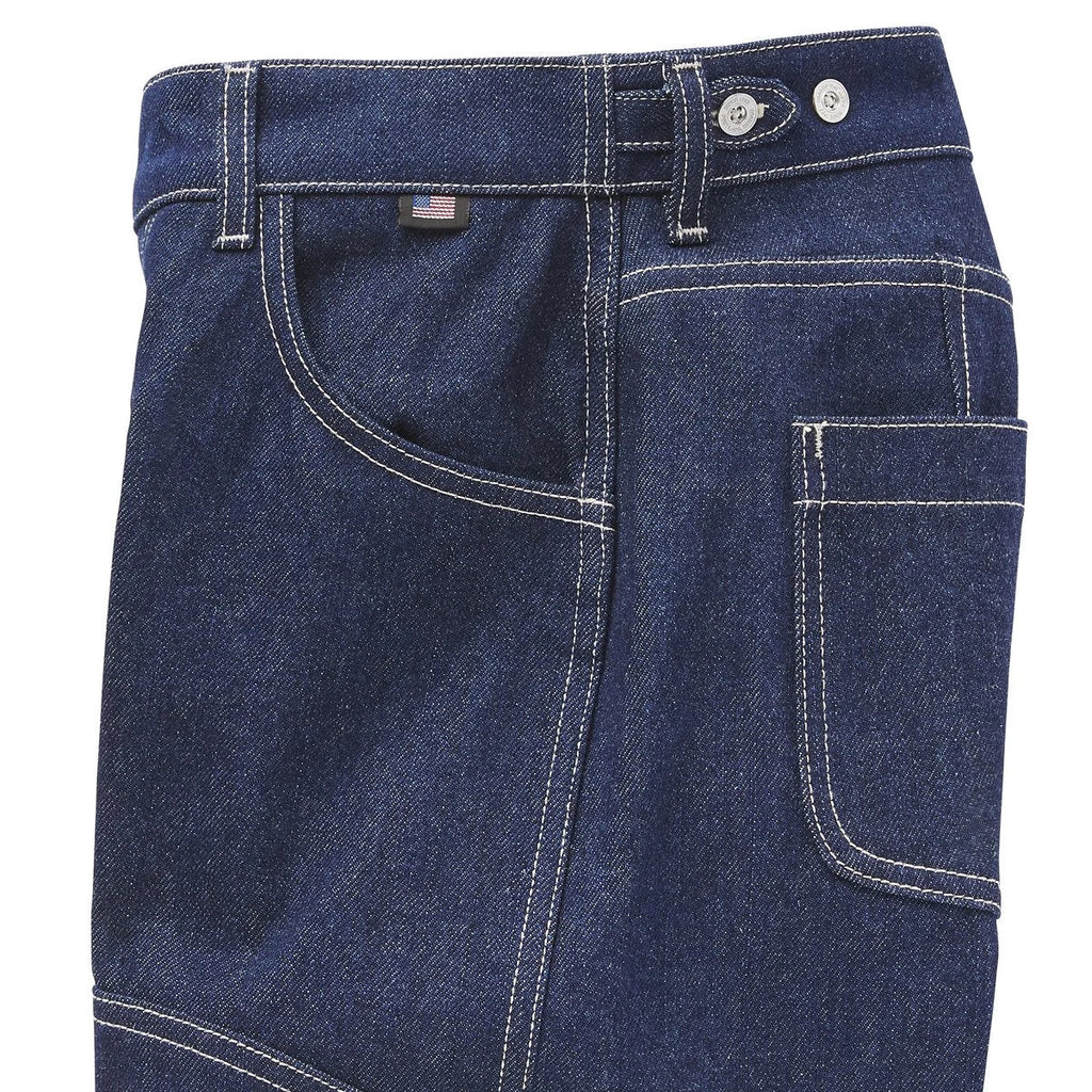 Women's Double-Knee Denim Work Pants - Indigo