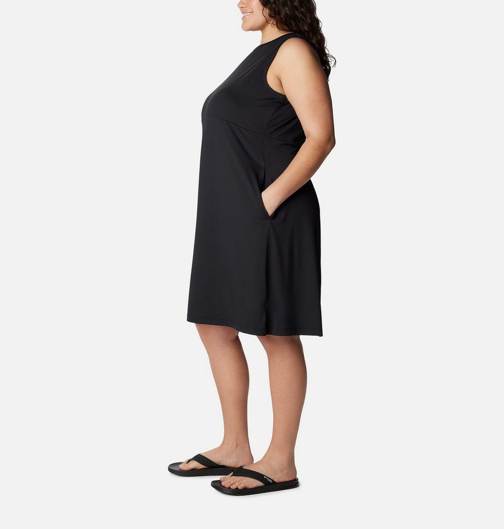 Women's Plus UPF 50 Tank Dress - Blue Print