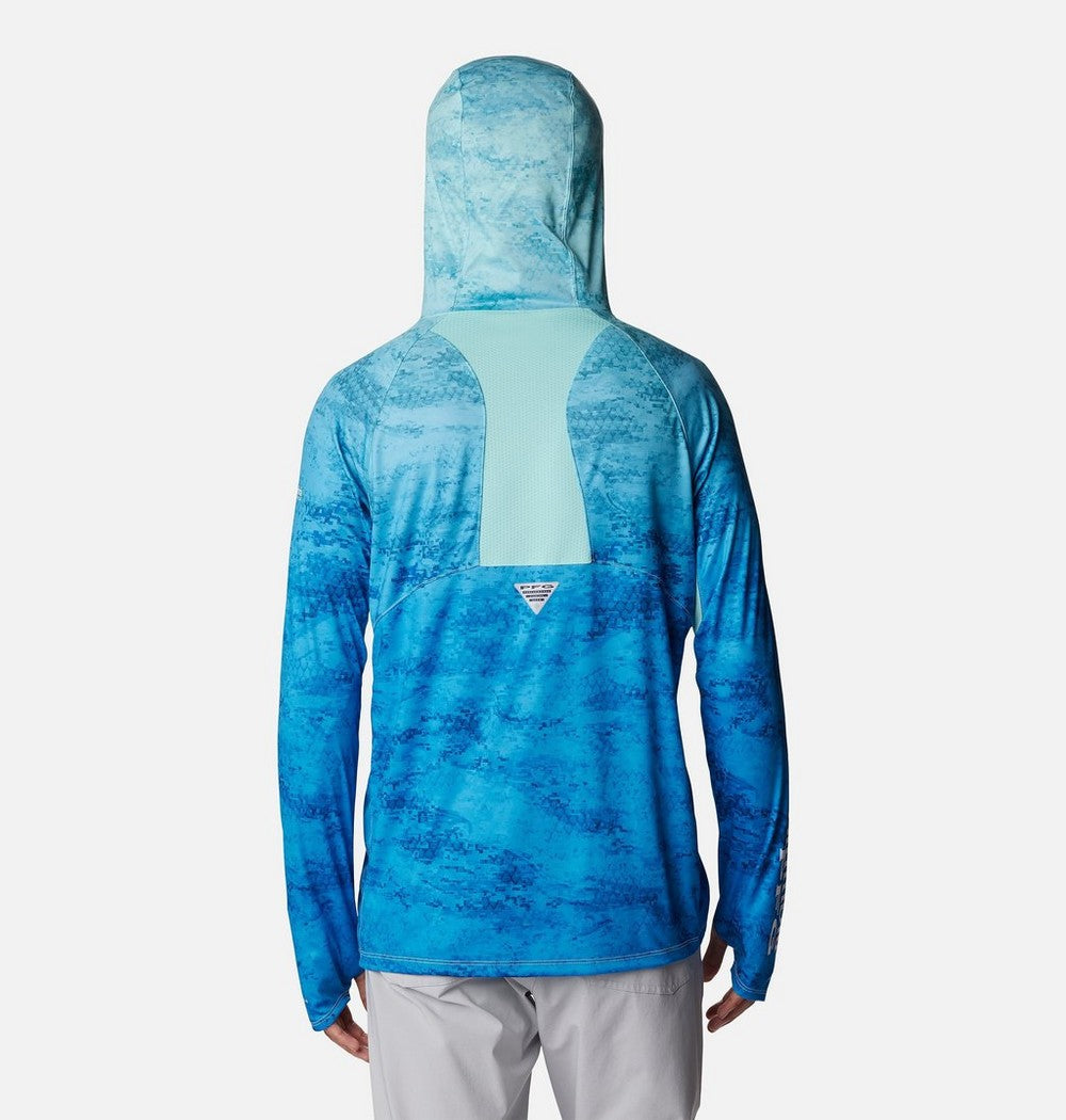 Men's Ventilated UPF 50 Sun Hoodie - Teal