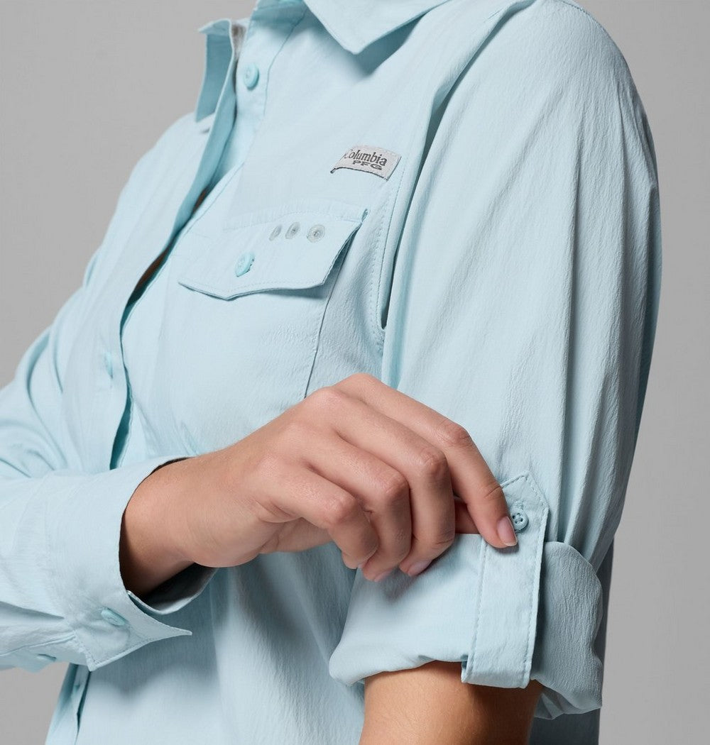 Women's UPF 50 Roll-Tab Fishing Shirt - Lavender