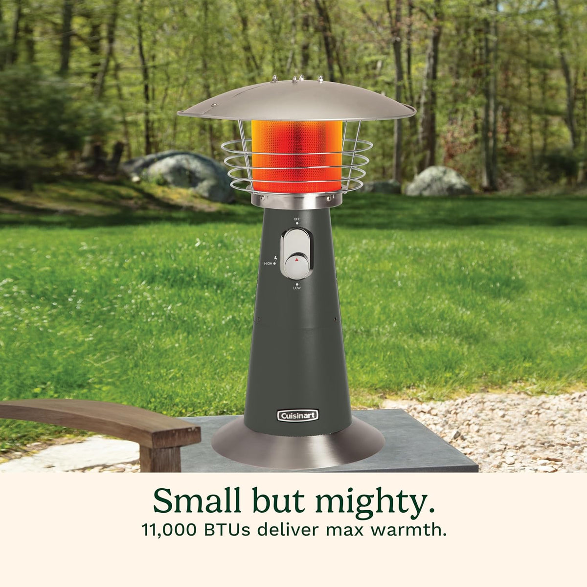 Cuisinart Portable Tabletop Patio Heater 11 000 BTU 30 sq. Foot Heat Range