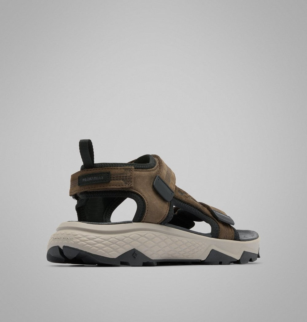 Men's Nubuck Leather Trail Sandal - Black