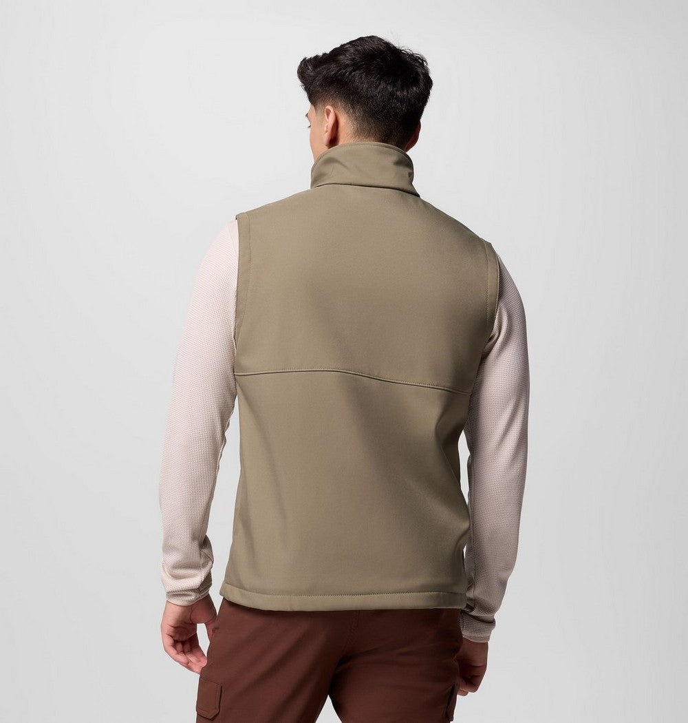 Men's Wind-Resistant Softshell Vest - Gray