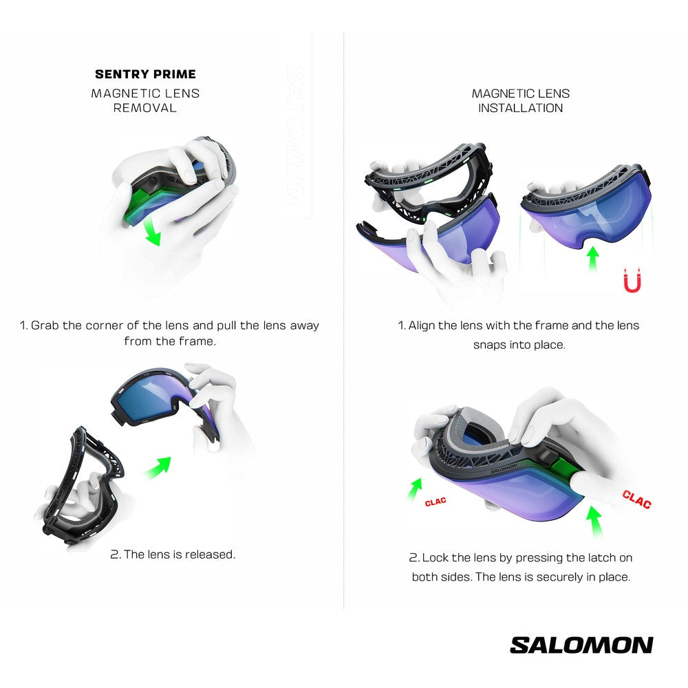 Snow Goggles With Extra Lens - Violet