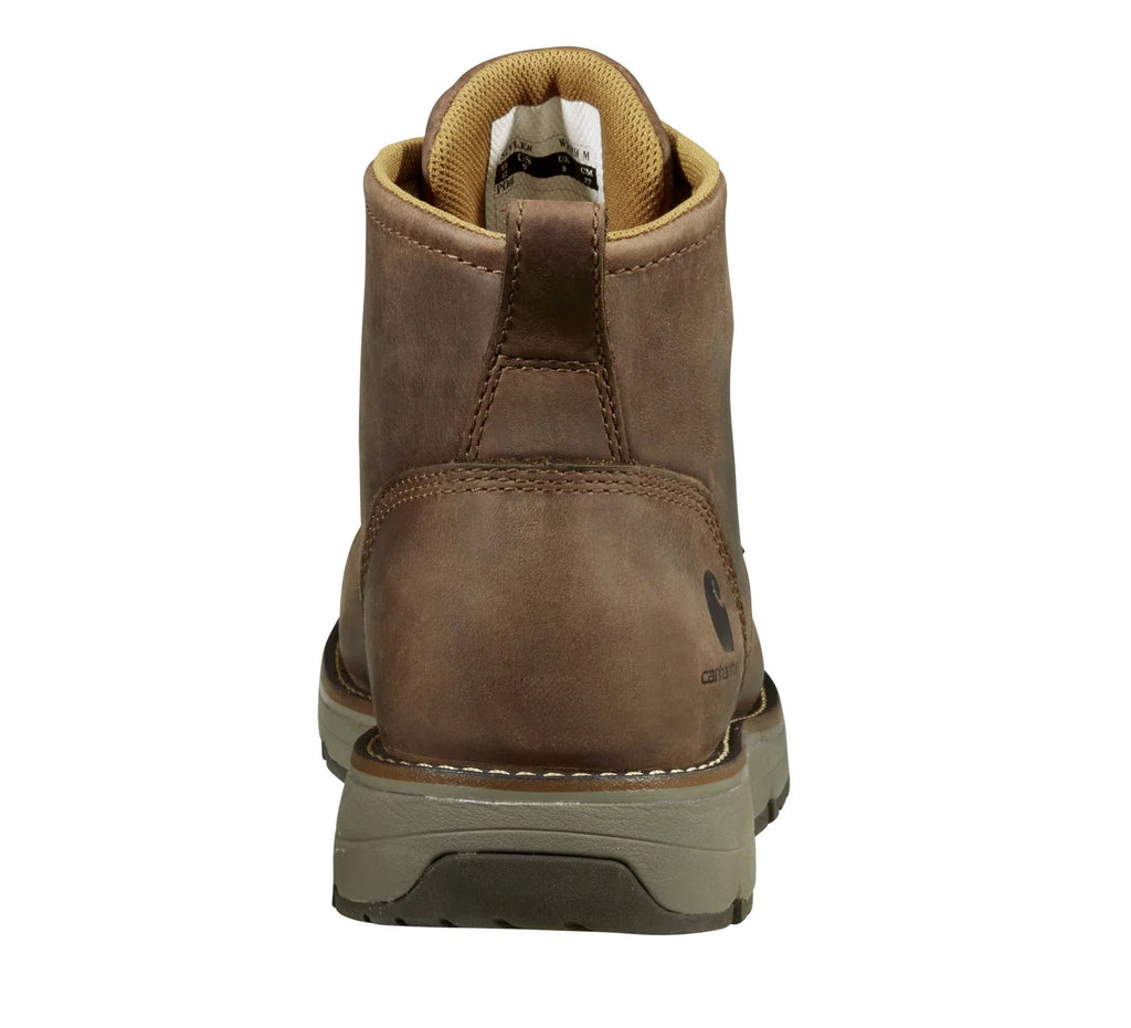 Waterproof Wedge Work Boot - Dark Brown