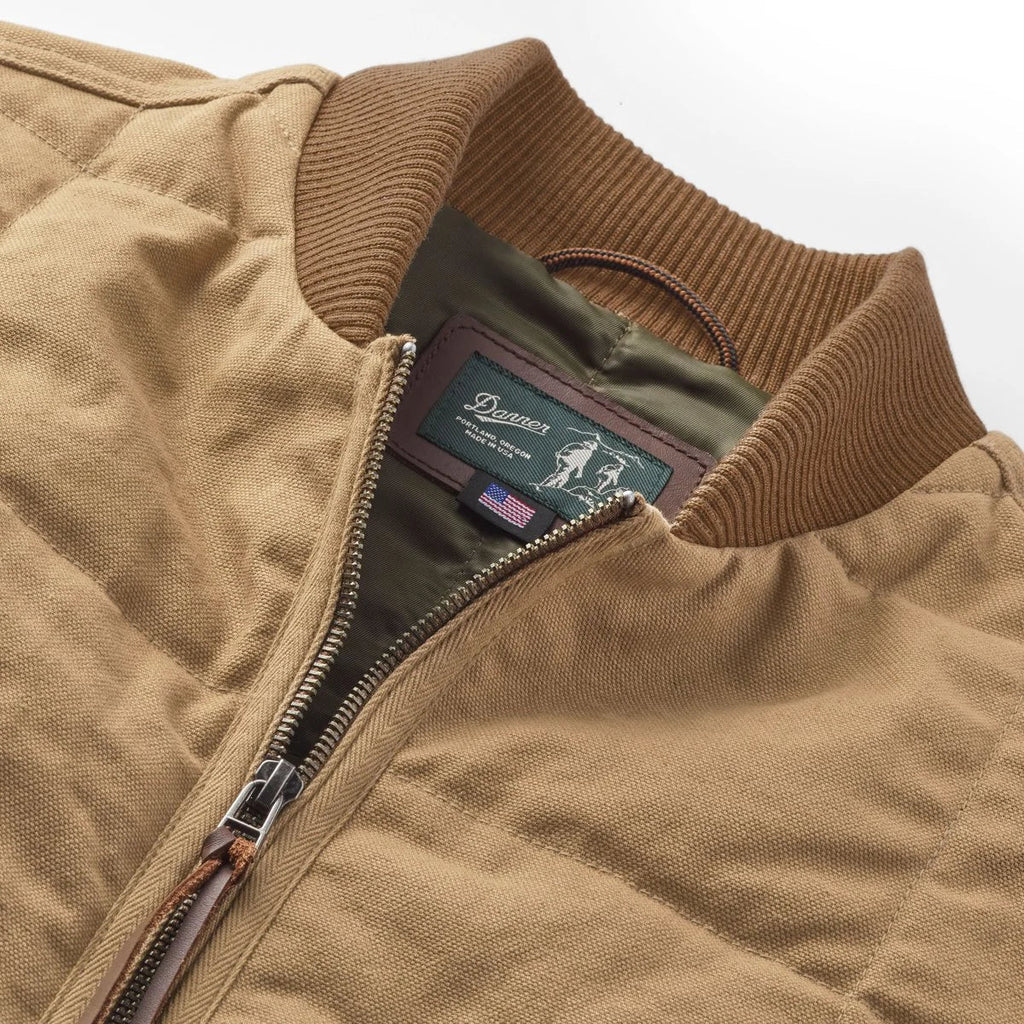 Insulated Duck Canvas Utility Vest - Khaki Olive
