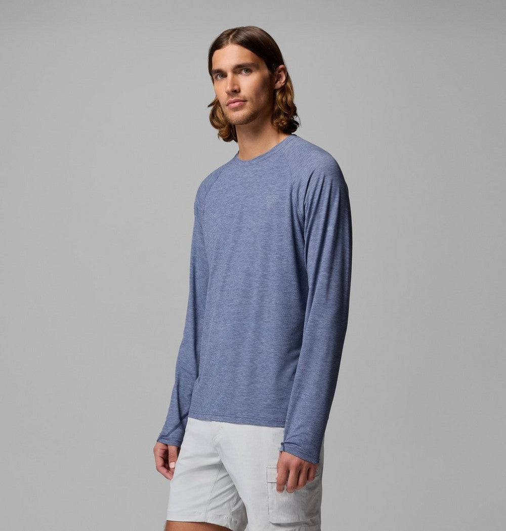 Men's Long-Sleeve Fishing Shirt - Blue