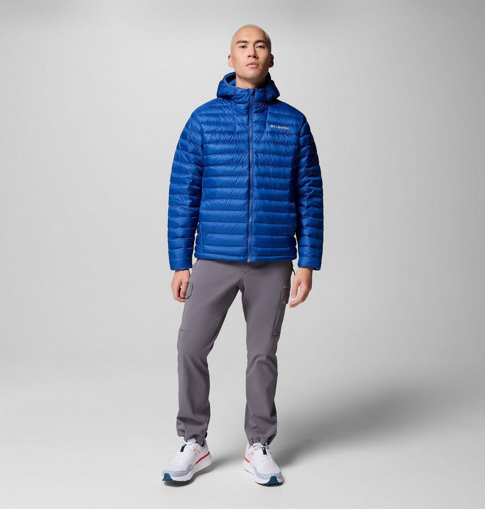 Men's Packable Down Hooded Jacket - Blue