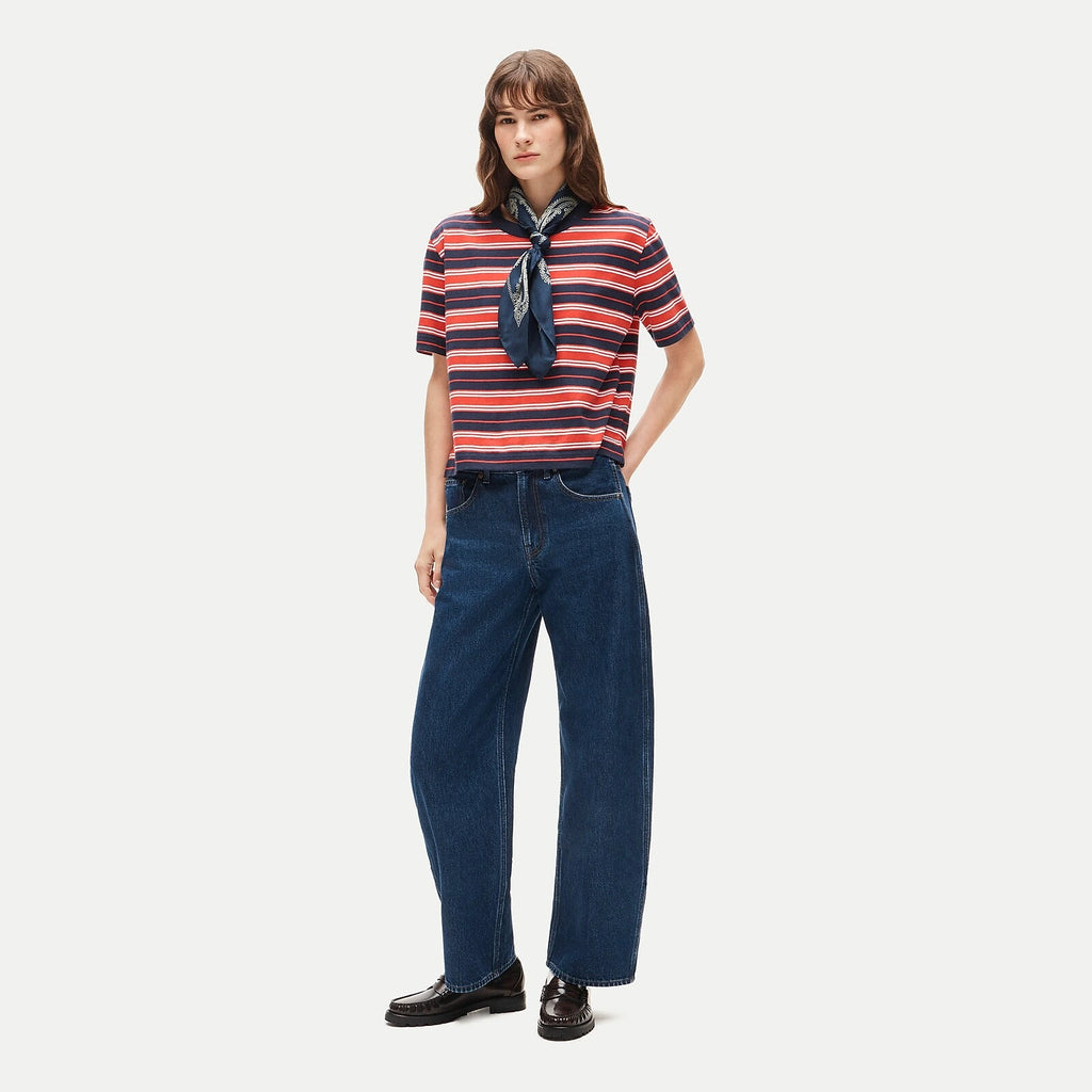 Women's High-Rise Barrel Jeans - Blue