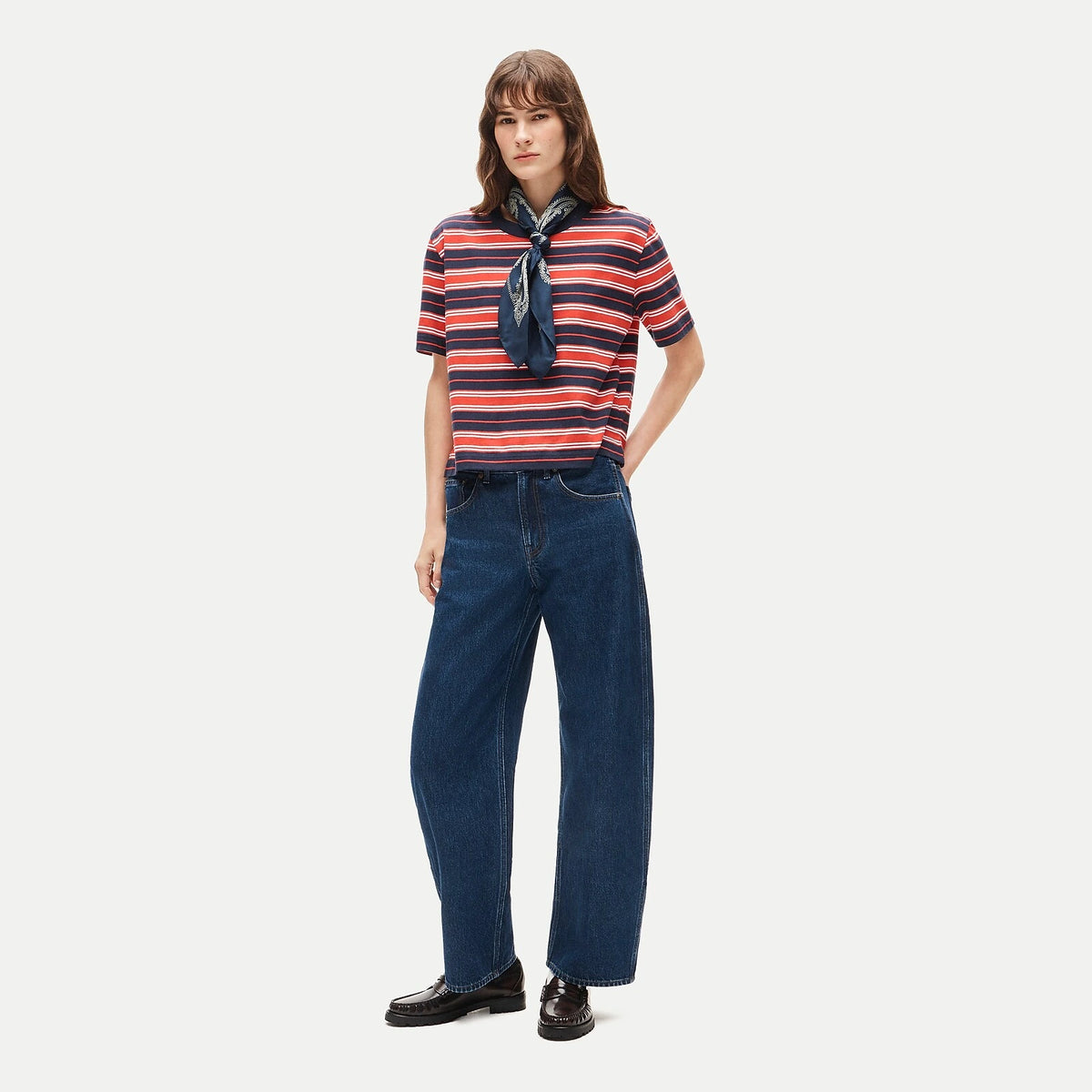 Women's High-Rise Barrel Jeans - Blue