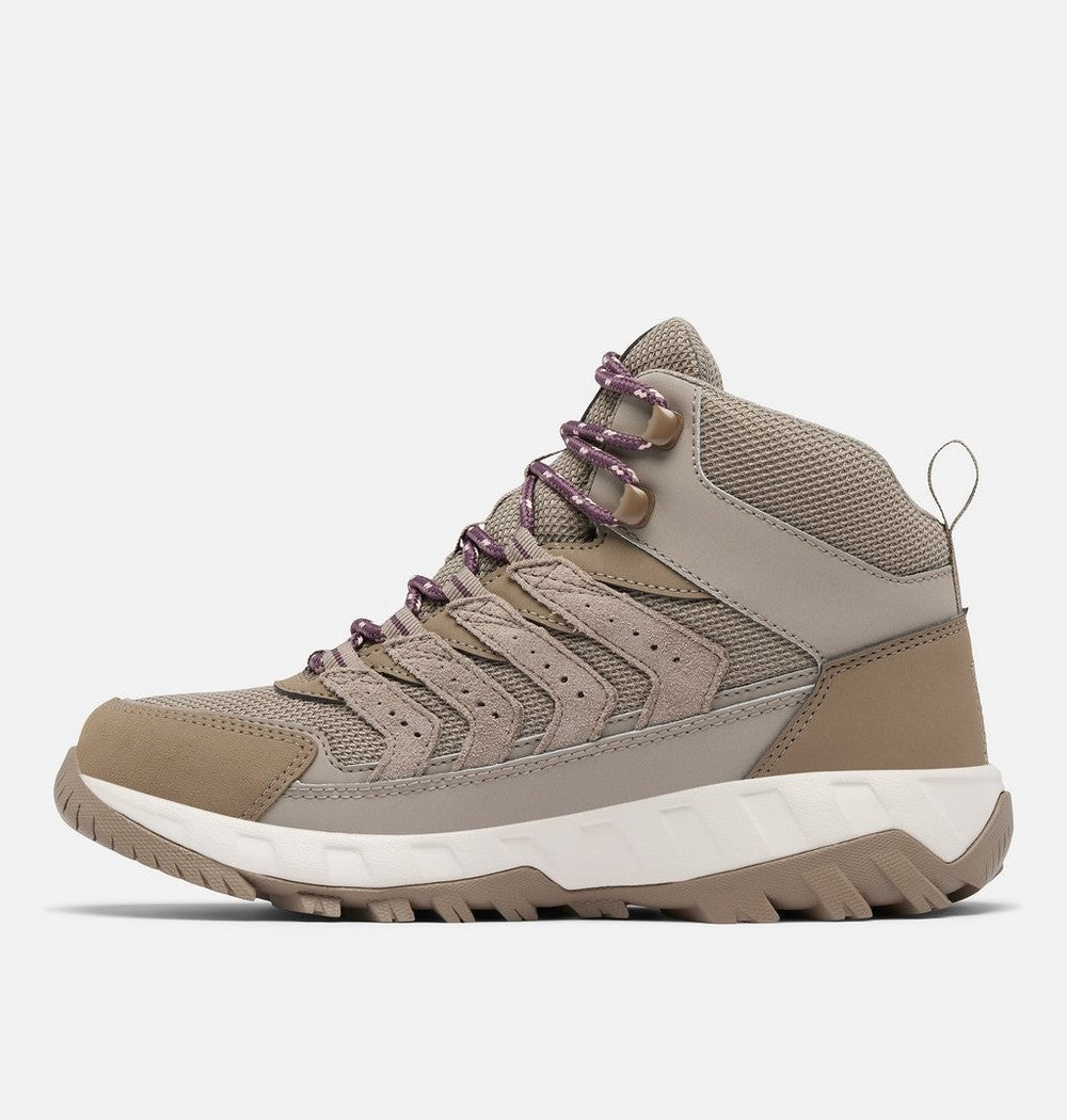 Women's Wide Waterproof Mid Hiking Shoe - Gray