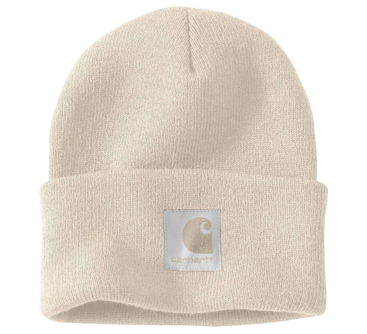 Satin-Lined Rib Knit Cuffed Beanie - Black