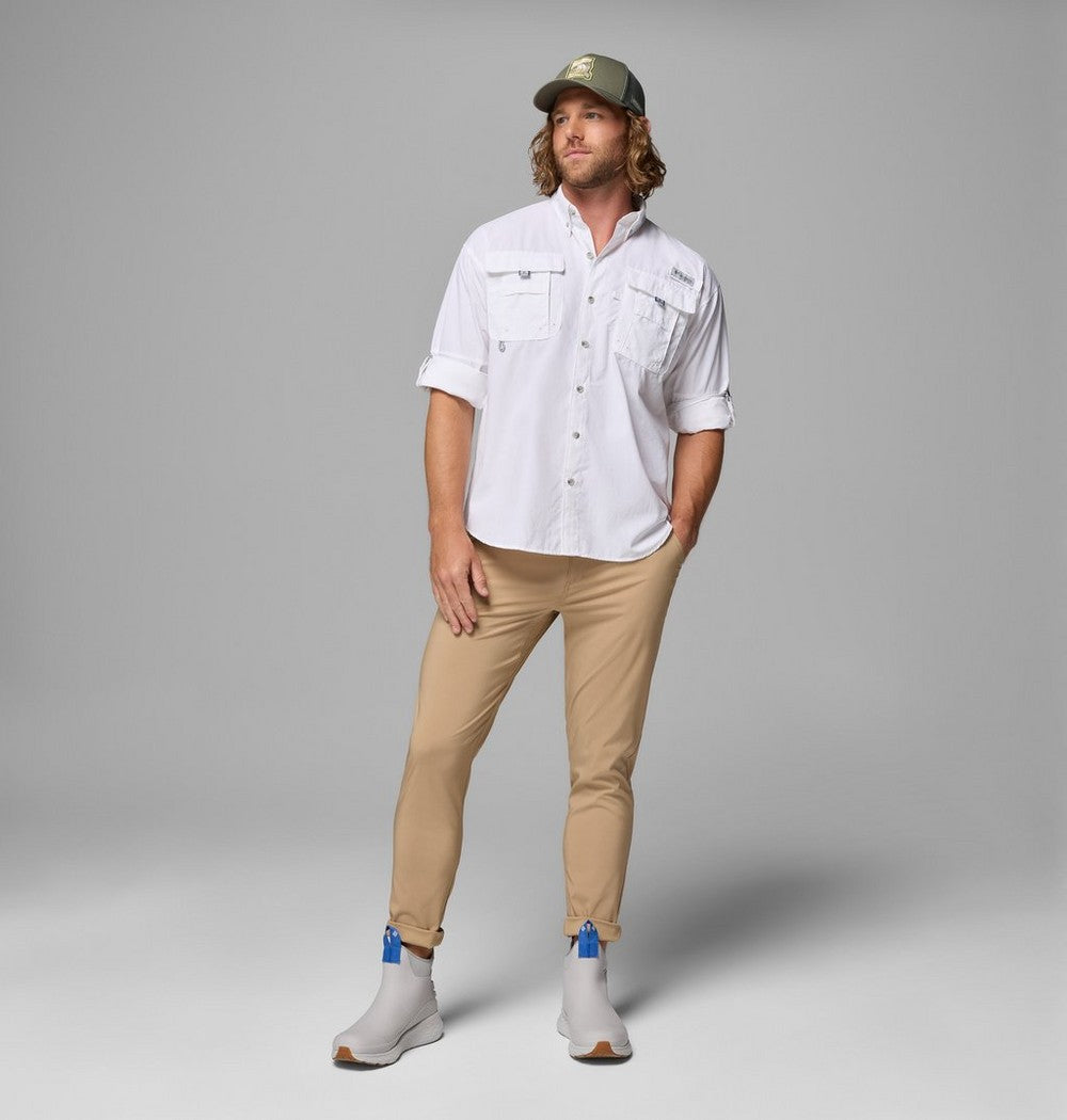 Men's Vented Long-Sleeve Fishing Shirt - Blue
