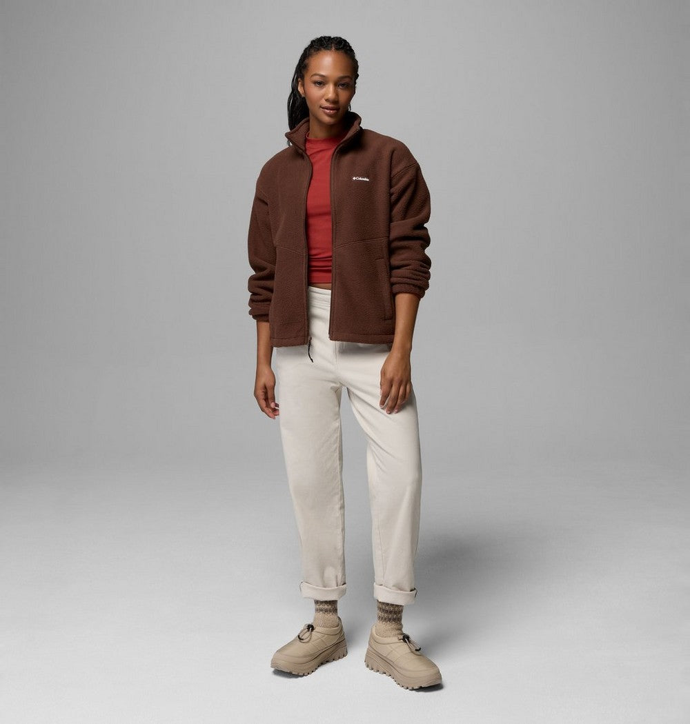 Women's Full-Zip Fleece Jacket - Tobacco