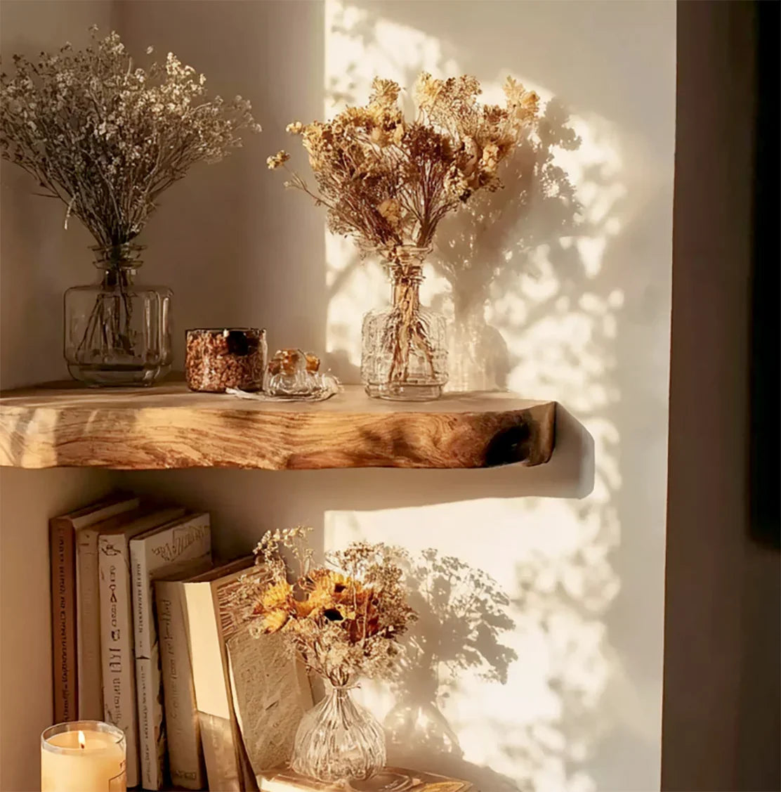 Farmhouse Floating Corner Shelf