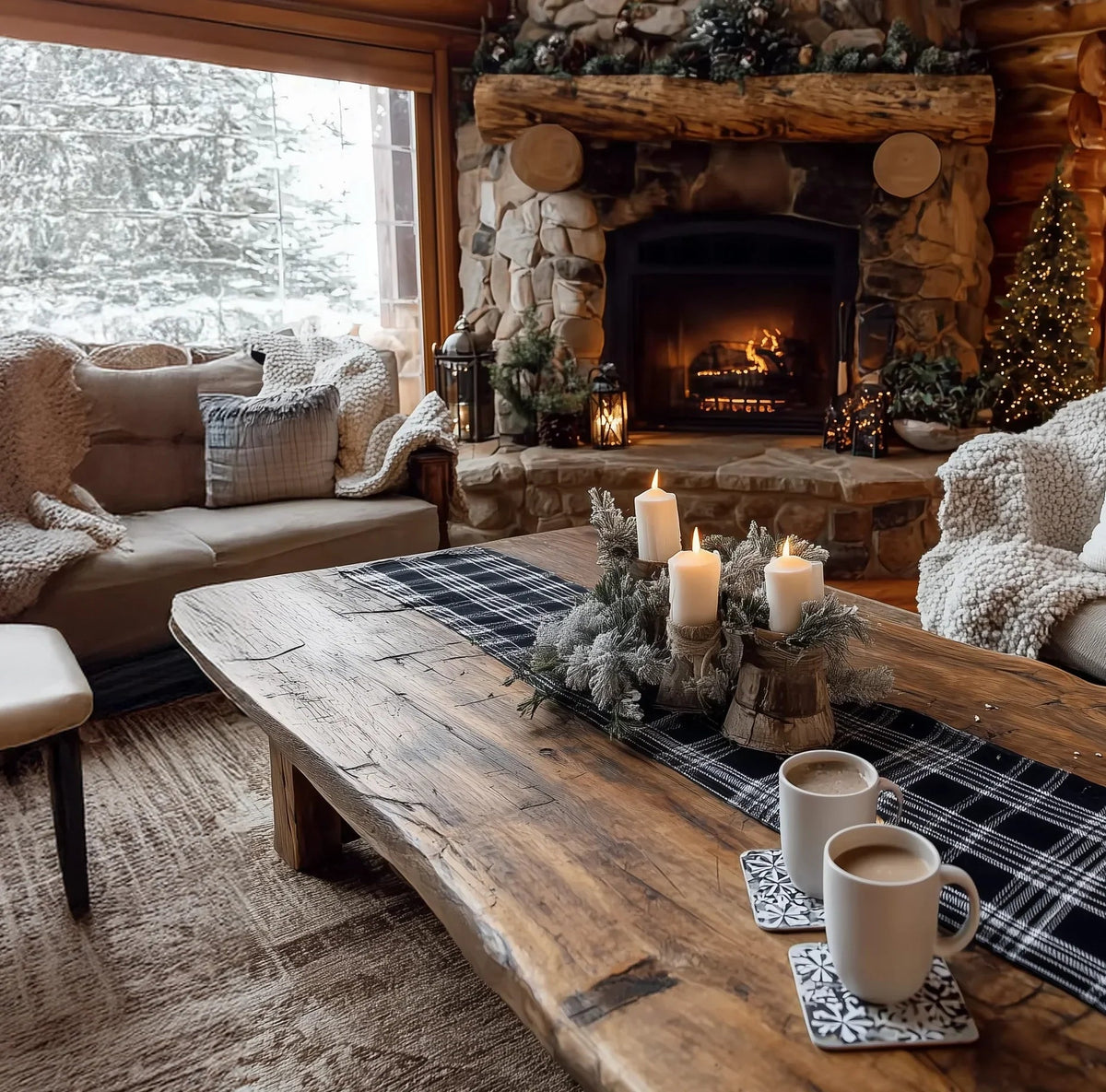 Rustic Live Edge Coffee Table
