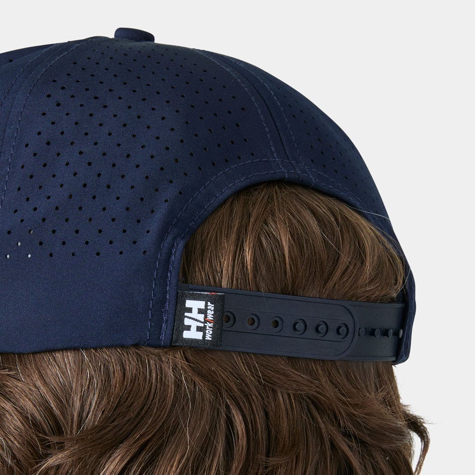 Recycled Polyester Adjustable Work Cap - Navy