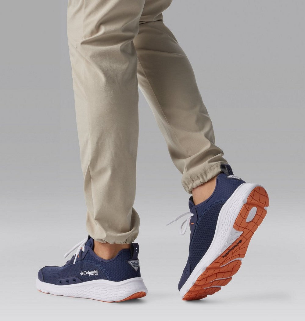 Men's Fishing Deck Shoe - Blue Red