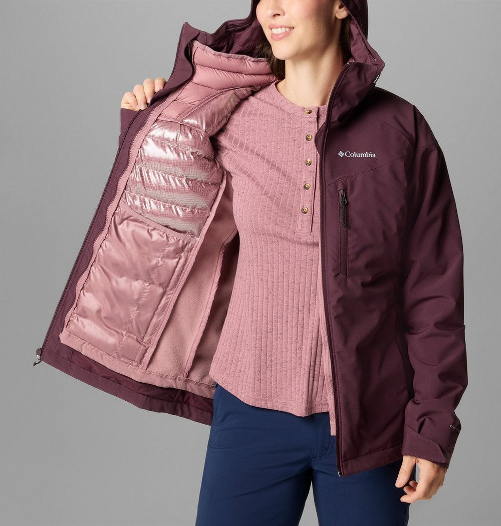 Women's 3-In-1 Waterproof Jacket - Brown